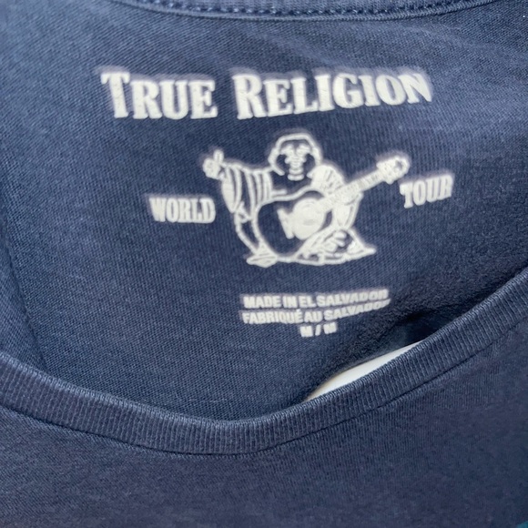 True Religion Short Sleeve Tees - Blue and Black - Picture 4 of 5